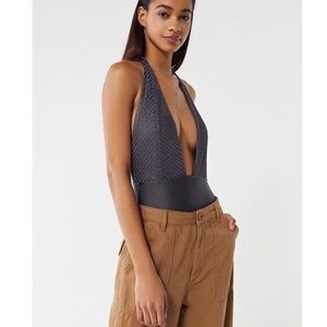 Urban outfitters pludging body suit